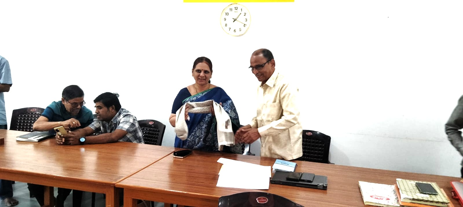 14 President Felicitating the Project officer .jpeg width=